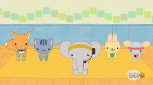 Head Shoulders Knees and Toes. Animals. Action song for kids.