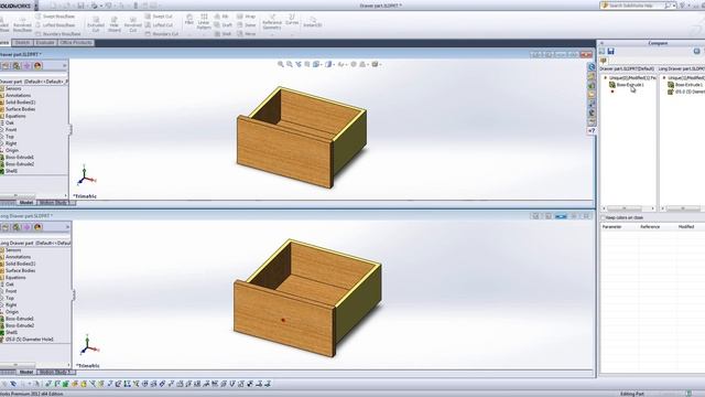 The compare feature tool in SolidWorks (Part 3) смотреть онлайн