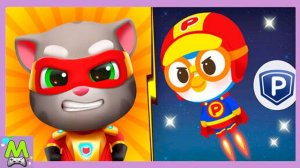 Говорящий Том Герои vs Пингвиненок Пороро Герои.Супергеройский Челлендж.Какая Игра Лучше