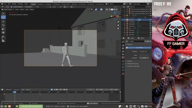 How To Add Camera In Your 3D Montage In Blender || Free Fire 3D Montage Editing Final Part смотреть онлайн