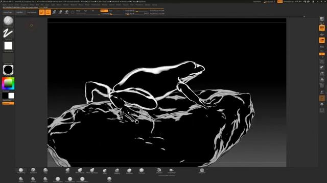 ZBrush Movie - Frog on a rock смотреть онлайн