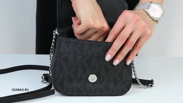 Обзор сумки Michael Kors Fulton Logo Small Crossbody смотреть онлайн