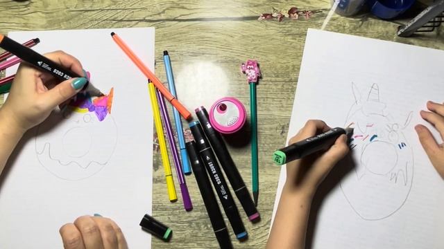 How To Draw A Unicorn Donut | Как нарисовать единорога пончика