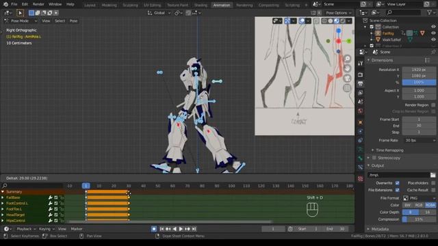 [Blender] Let's make : Basic Walk Cycle Animation смотреть онлайн