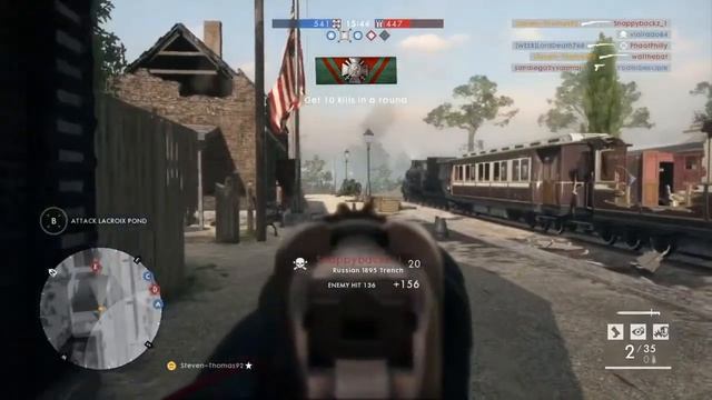 Battlefield 1 Scout (Russian 1895 Trench Rifle)19kills,13deaths смотреть онлайн