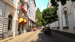 Прогулка по городу Дюссельдорф Германия обзор улиц туризм путешествие