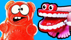 АНТИСТРЕСС ЗУБАСТИК И ЖЕЛЕЙНЫЙ МЕДВЕДЬ ВАЛЕРА