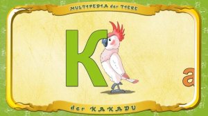 Multipedia der Tiere Buchstabe. K - der Kakadu