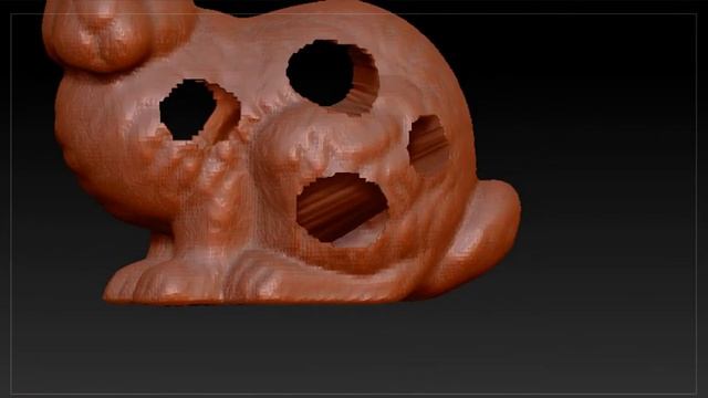 [ZBrush Tips] Booleanを使わない大まかな穴あけ смотреть онлайн