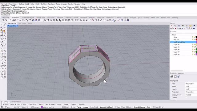 New features with Rhinoceros 8.0 #rhinoceros3d #rhinotutorial #signet #ring #new смотреть онлайн