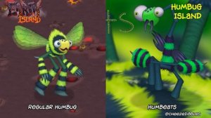 My singing monsters: Original Humbug VS Humbug Island Monsters