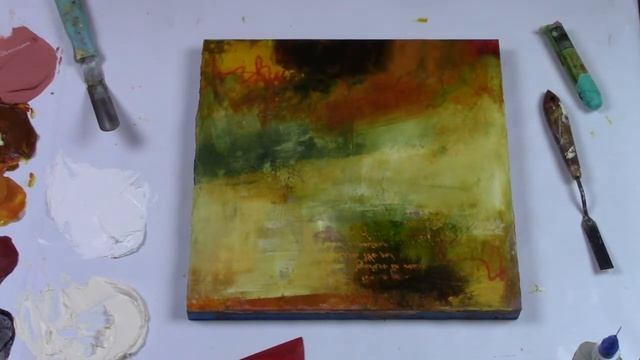 Abstract Art- Tips And Techniques-Cold Wax And Oil #3