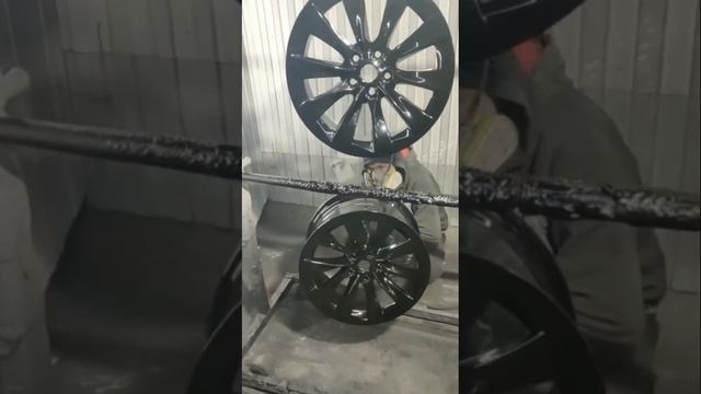 Диски Tesla r19 порошковая покраска покрытие полимером восстановление реставрация +380503203266 смотреть онлайн