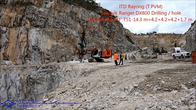 Sandvik Ranger DX800 Granite Bit 4 0 in 14 3 m Drilling Per hole 1 смотреть онлайн