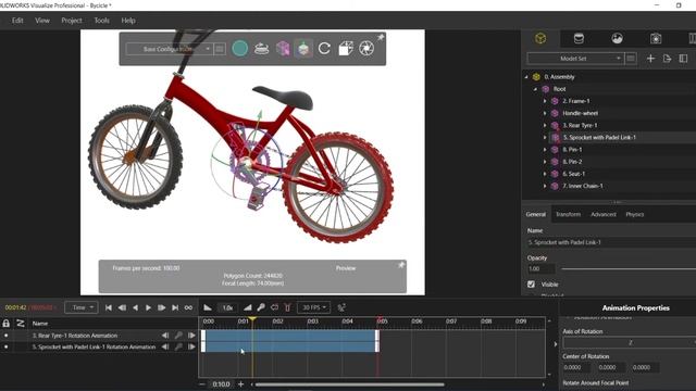 SOLIDWORKS Visualize creating Animations смотреть онлайн