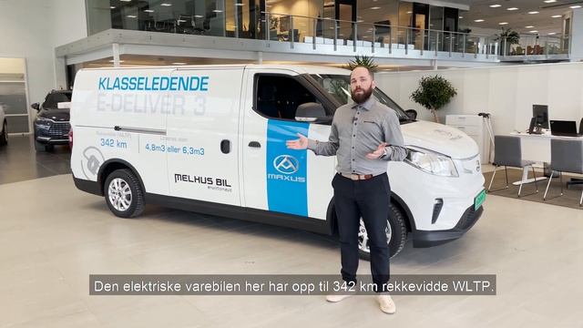 Maxus e-Deliver 3 helelektrisk varebil - klar for levering смотреть онлайн