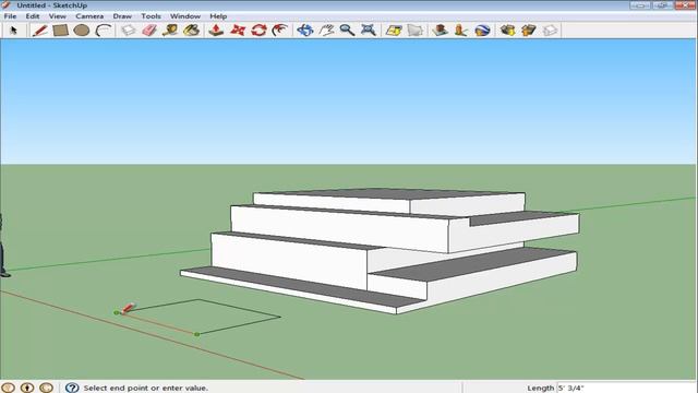 How to use the line tool in Google SketchUp смотреть онлайн
