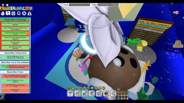 🐝🎄ВЫПОЛНИЛ КВЕСТЫ МЕДВЕЙ | ЧТО МНЕ ДАЛИ 2 ПОДАРКА | БИССМАС УЖЕ В ИГРЕ! 2023| Bee Swarm Simulator 🐝