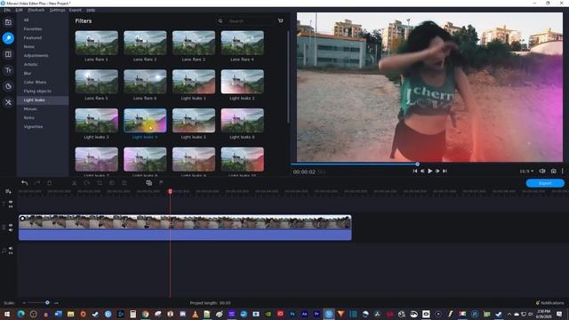 How to Add Light Leaks | Movavi Video Editor Plus смотреть онлайн