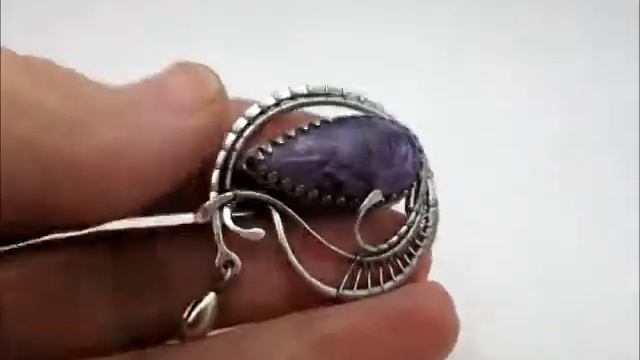 Авторские украшения. Брошь "Сиреневое небо" смотреть онлайн