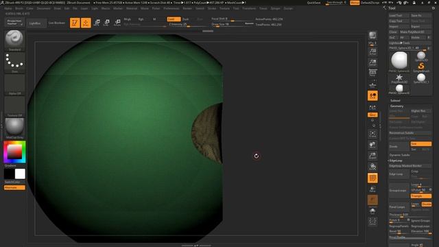 8 - ZBrush'ta Clip ve Trim Fırçaları смотреть онлайн