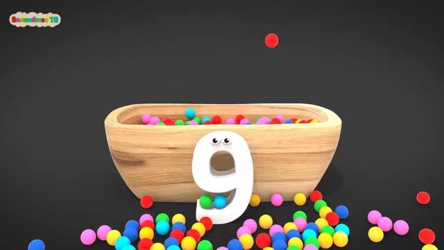 Цифры и Шарики    Учим Цифры до 10 и Цвета    Обучающий мультфильм для детей   Волшебство ТВ