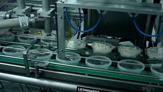 Линия Leonhardt для дозирования и упаковки майонезных салатов смотреть онлайн