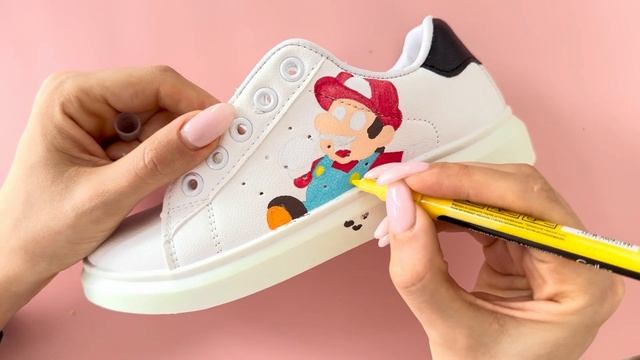 Кастом кроссовок по любимой игре Марио! смотреть онлайн