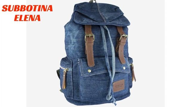 Handbag from old jeans recycling jeans Sew a bag from old jeans. Denim backpack смотреть онлайн