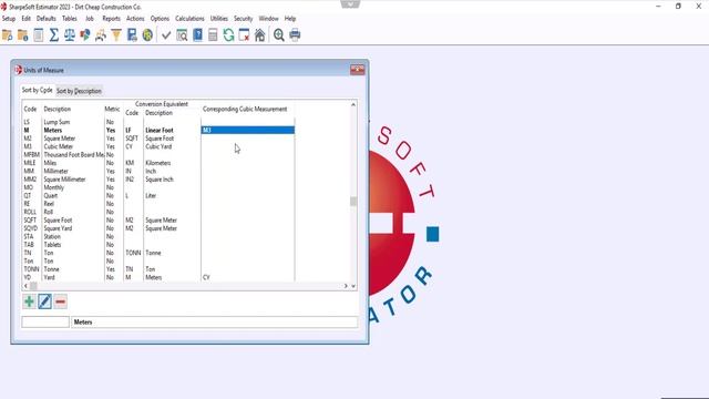SharpeSoft Estimator Fast Trax 7 - Trench Profiles (Units Of Measure And Material)