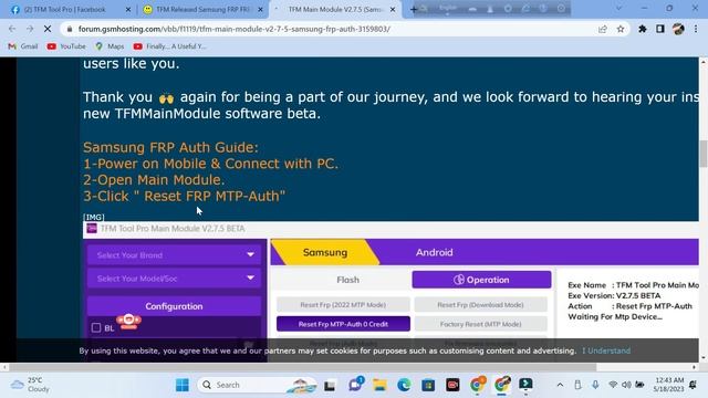 Free All Samsung FRP TFM Tool Pro Main Module V2.7.5 All Security смотреть онлайн