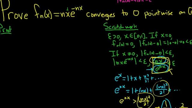 How to Prove Pointwise Convergence Advanced Calculus смотреть онлайн