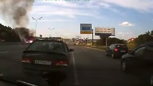 Взрывы газовых баллонов на МКАДе 13 07 2013  в 18 часов