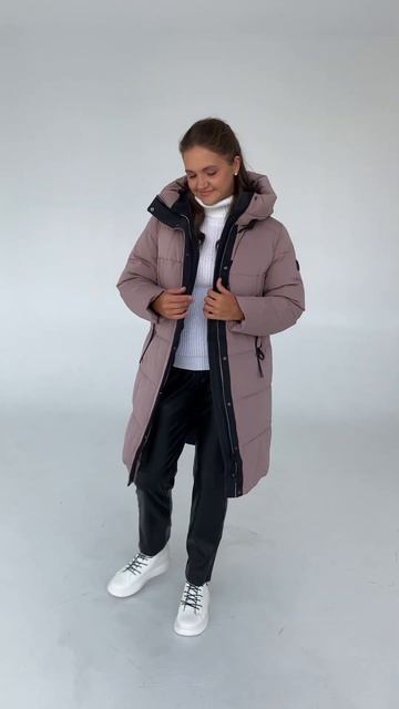 Зимнее женское п/пальто OHARA на био-пухе, артикул CBV-22513 смотреть онлайн