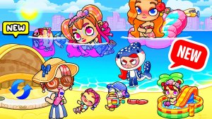 Аватар ворлд ОбНоВлЕнИе ♥️ РАЗНЫЕ ИСТОРИИ НА НОВОМ ПЛЯЖЕ 🌴 Изольда влюблена?👩🏽❤️💋👨🏻