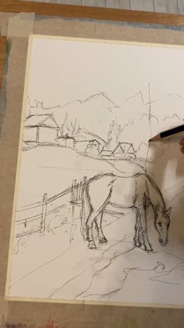 Обзор. Скетчи акварель. Watercolor painting. Sketch. смотреть онлайн