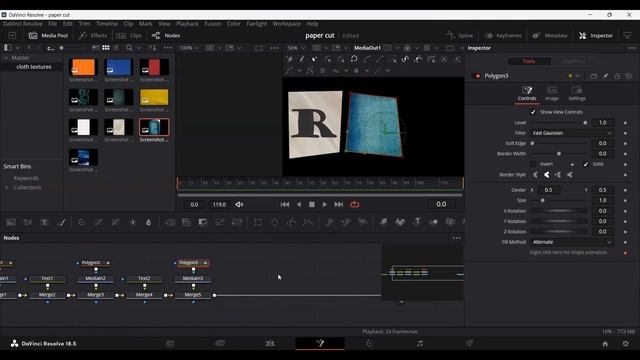 Paper Cut Text Animation (Stop Motion) in DaVinci Resolve 18.5 Tutorial смотреть онлайн