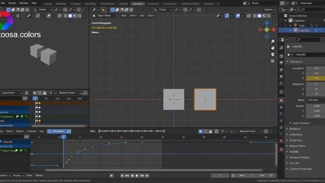 Turn keyframes into bezier curves in blender смотреть онлайн
