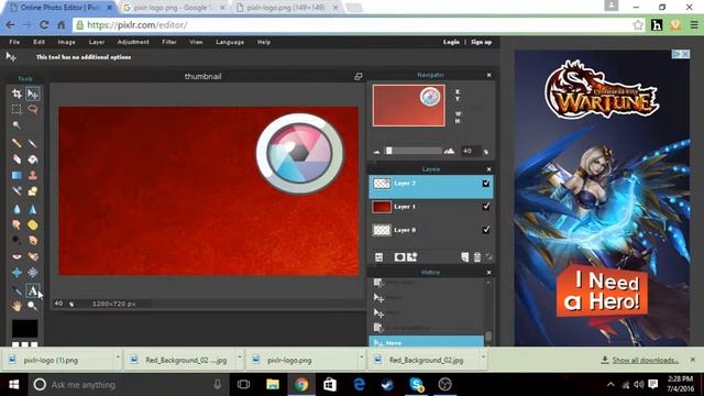 How to make a youtube thumbnail| Pixlr смотреть онлайн