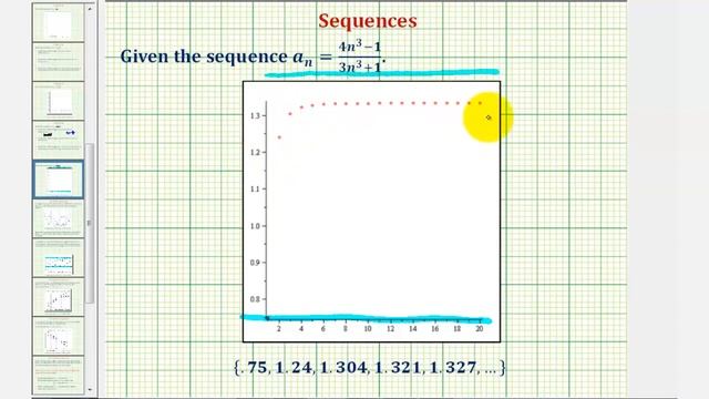 Ex: Determine if a Sequence in the Form (b*n^a+c)/(d*n^a+f) is Bounded, Monotonic,and Convergent смотреть онлайн