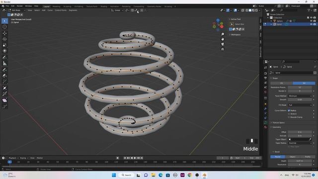 Blender Hair Particle Follow Curve and Hair Knot смотреть онлайн