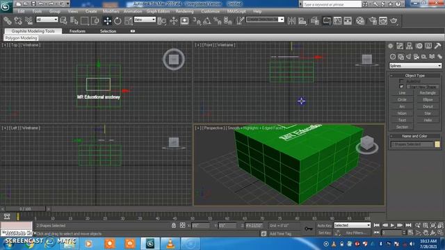 3D Max | Lec 28_Compound Objects - ShapeMerge __ 3D Max Full Modeling Tutorials in Hindi _ Urdu смотреть онлайн