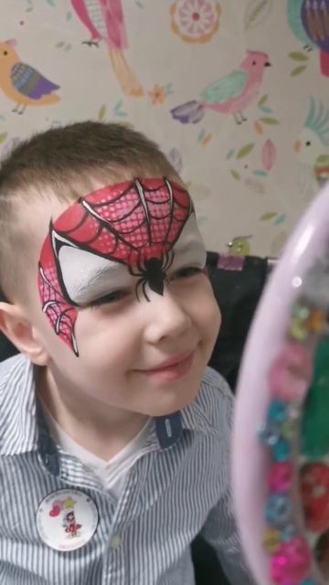 Spiderman face paint смотреть онлайн