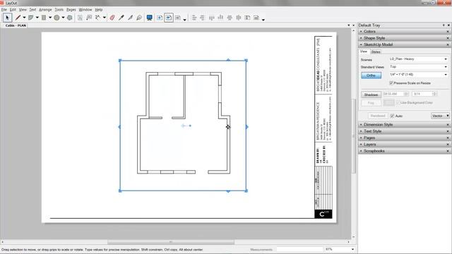04 SketchUp / LayOut / Construction Documents :: LayOut смотреть онлайн