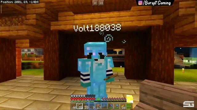#13 Dark Obsidian [SMP] | Build New Shop & Gift For Volt18 | Minecraft pe Hindi | Surajit Gaming смотреть онлайн