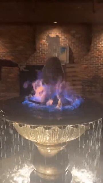 Insane Burning Fountain! The Water Is On FIRE! Check it out! смотреть онлайн