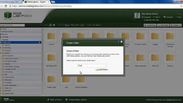 Adding A New Folder to Media Lightbox смотреть онлайн