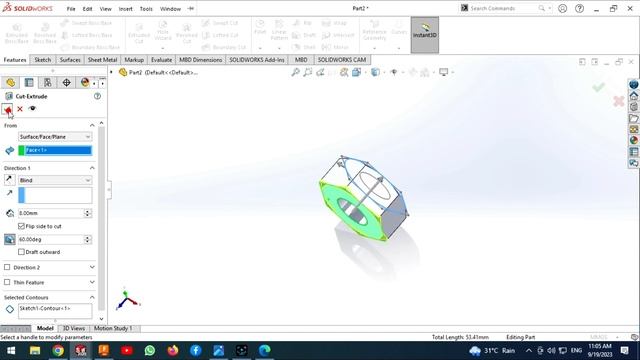 Solidworks | M10 nut and bolt thread feature and animation in solidworks #exercise смотреть онлайн