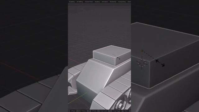 low poly tank modeling in Blender. #3d_modeling #timelapse #lowpoly #blender смотреть онлайн