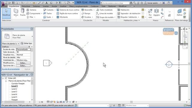 Curso Basico De Revit No.24: Rotar Y Matriz смотреть онлайн